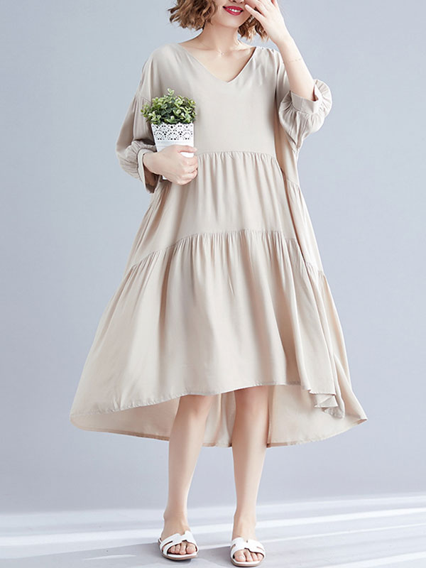 Robe de smock en coton inspiré