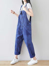 Dungarees cotton denim Printed ,vintage retro style overall, Adjustable straps, double side pockets, comfortable overall