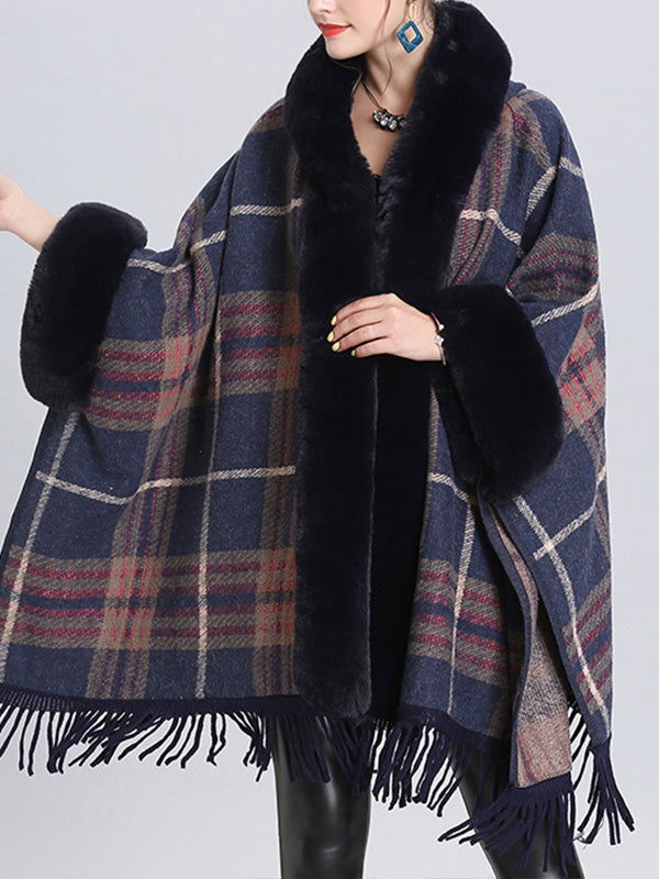 Frontière extravagante Border Flully Neck Cape Cardigan