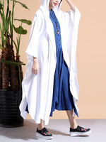 Batwing-Sleeves Logo Cape Casat
