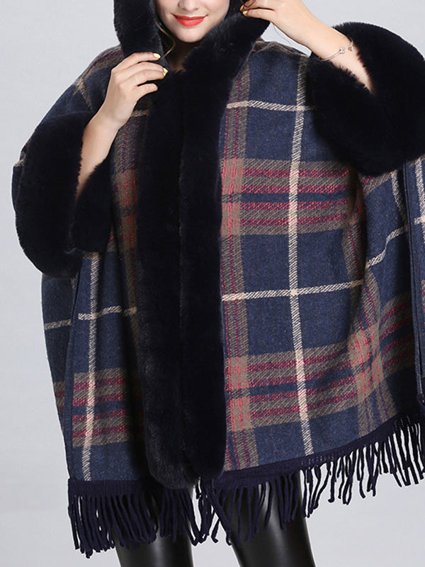 Frontière extravagante Border Flully Neck Cape Cardigan