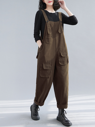 Women's High Waist Overalls