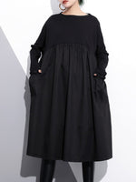 Vestido de smock de peplum raro