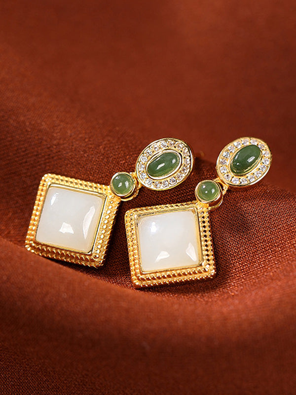 Boucles d'oreilles terreuses