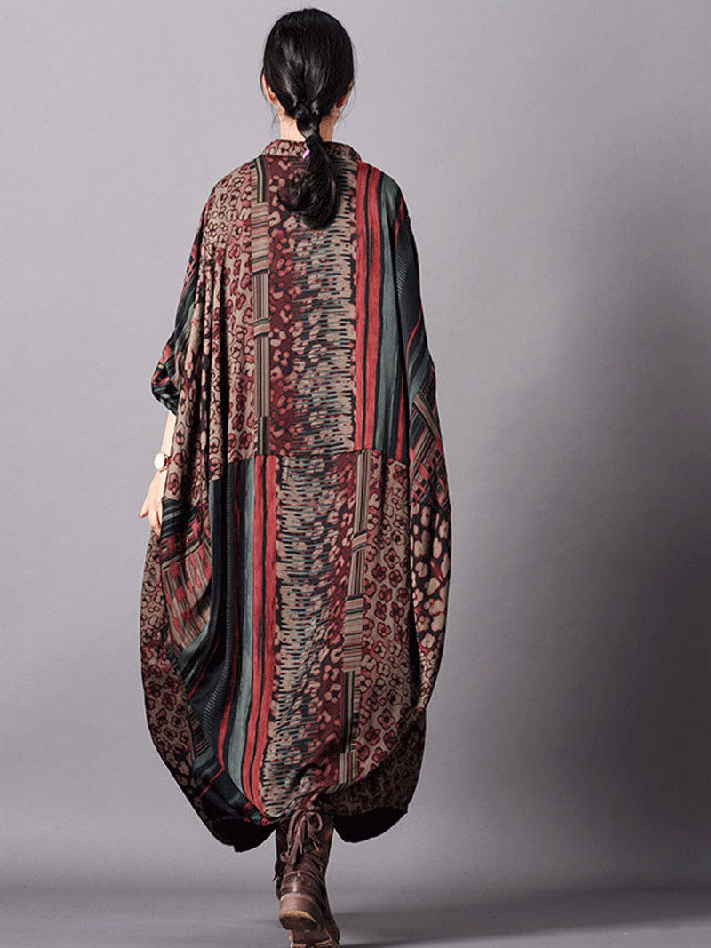 Women's Flowy Print Maxi Dress