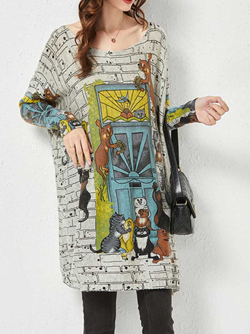 Danser dans le haut de pull d'hiver