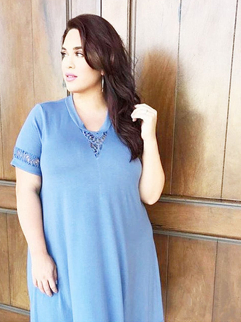 Parecia um vestido midi para sempre