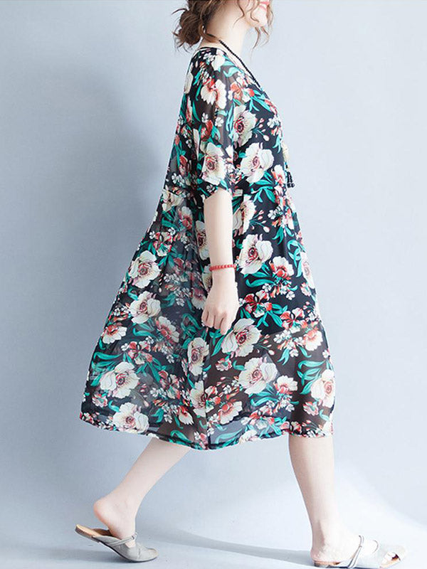Joy Floral Smock Robe