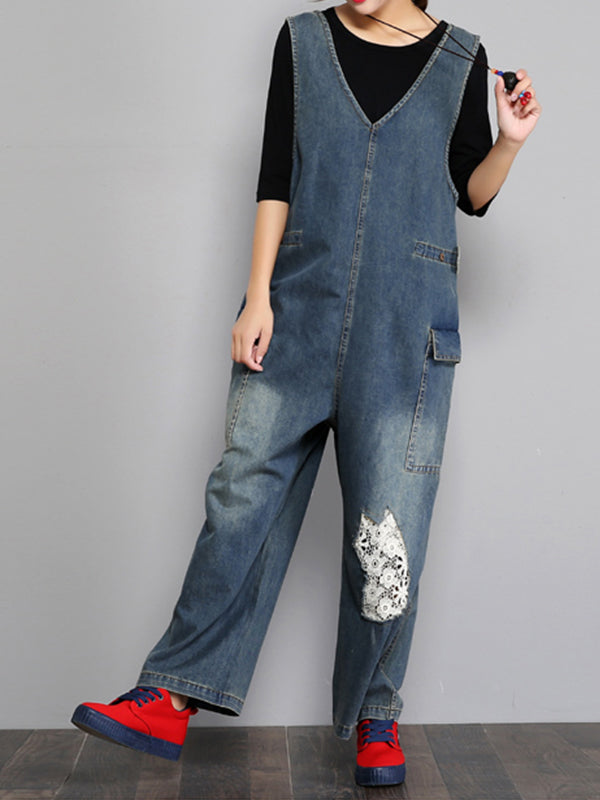 Twill remendou os Dungarees Geral (somente EUA)