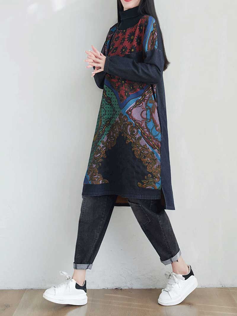 Stylish Women's Sweater Dress