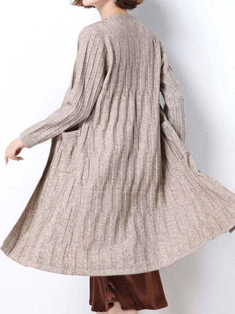 Soft women’s knitted cardigan casual style