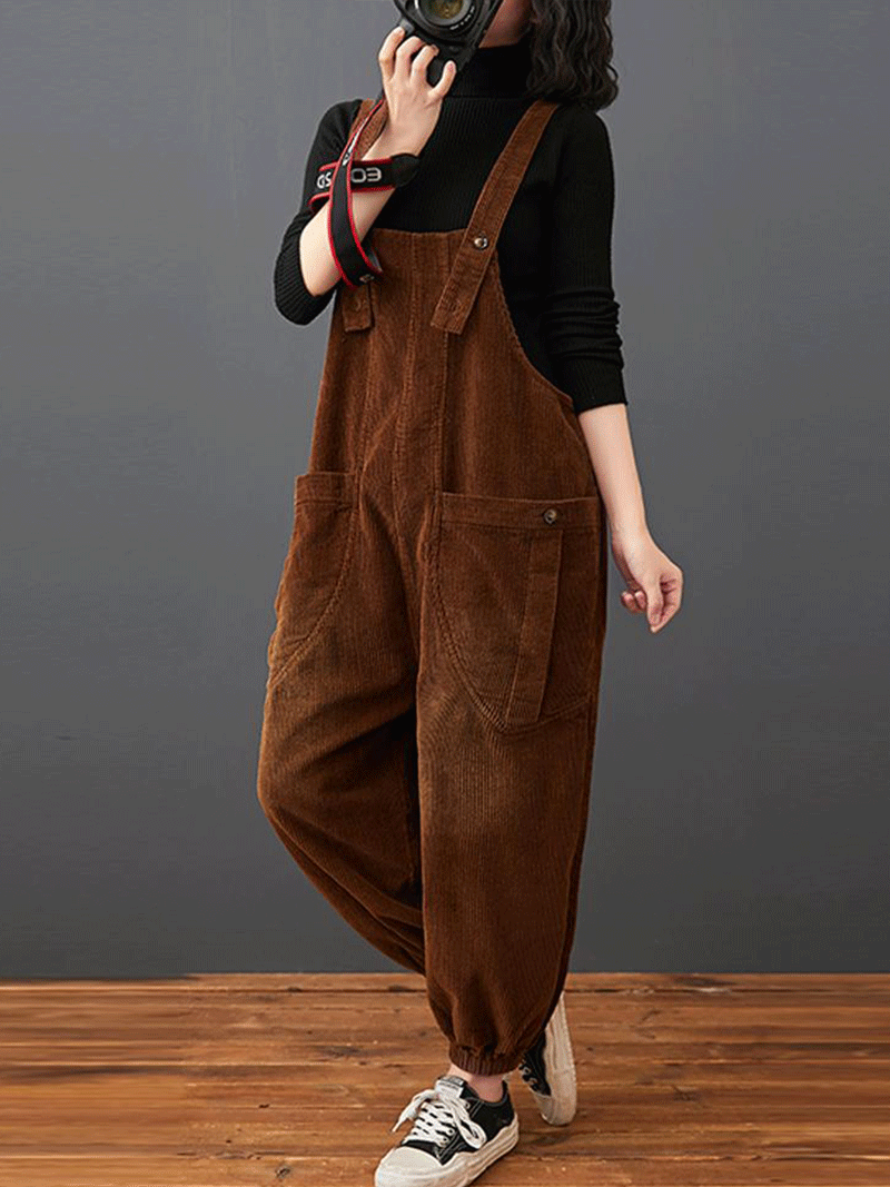 Dungarees cotton denim ripped jeans floral vintage retro style overall