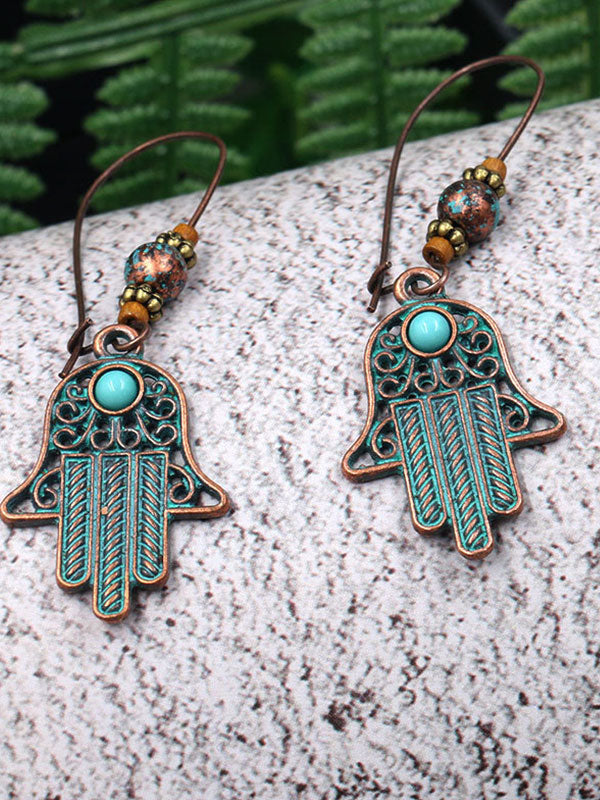 Boucles d'oreilles de présentation en croissant