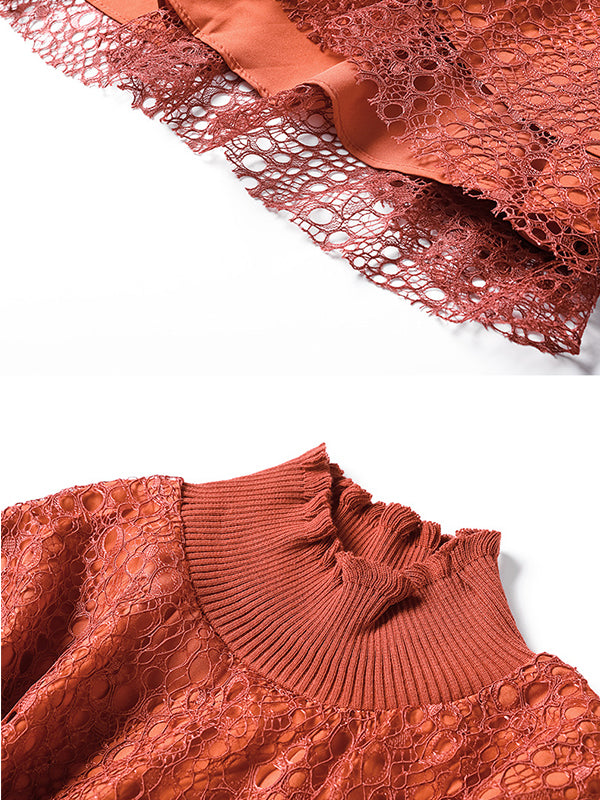 Robe en dentelle midih