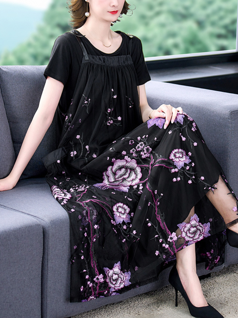 Printed Floral Maxi Women's Dress