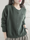 Women's green  Pocket Jacket