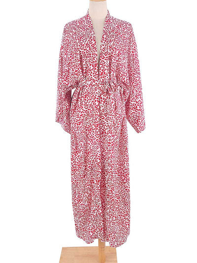 Evatrends cotton gown robe printed kimonos, Outerwear, Rayon 100%, Nightwear, long kimono, Board Sleeves, different color, loose fitting, Printed, fashionshow, kimono,