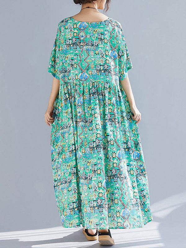 Vestido de Smock Green Light