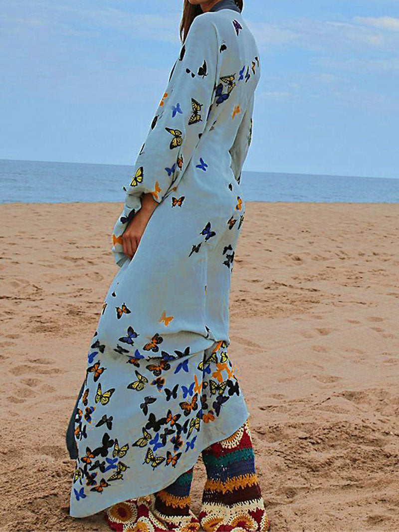 Evatrends cotton gown robe printed kimonos