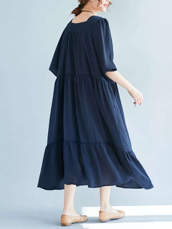 Cornelia Vintage Broidered Founcy A-Line Robe