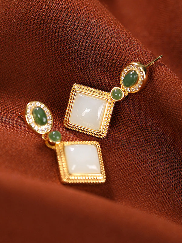 Boucles d'oreilles terreuses