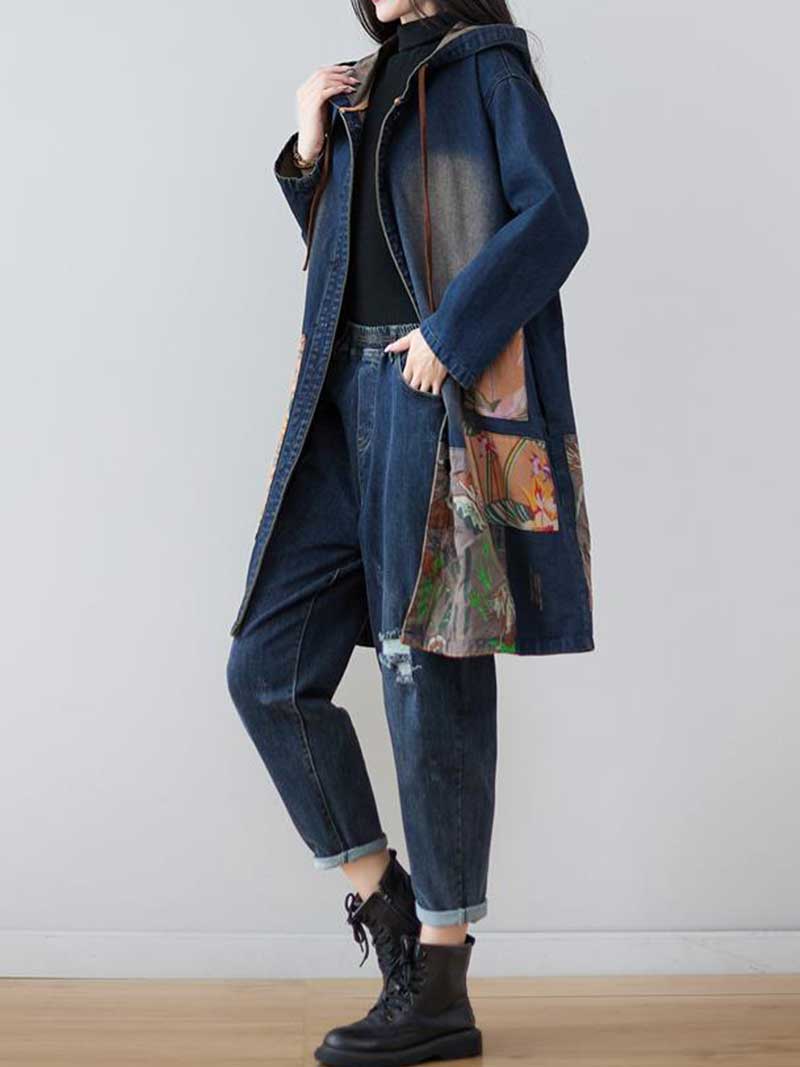 Votre amour est une meilleure veste à capuche en jean