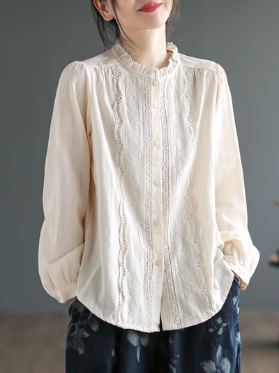 Women's Cotton Apricot Top