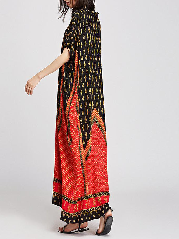 Half Sleeves Women's Maxi Dress