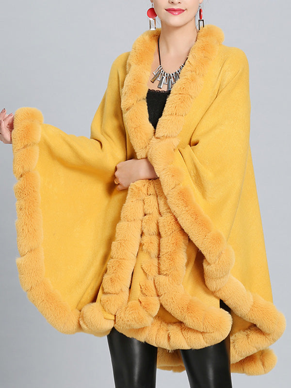 Cardigan de cape de taille poncho plus fine et fantaisie