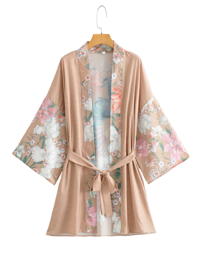 Evatrends cotton gown robe printed kimonos