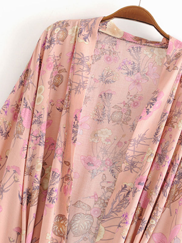 Evatrends cotton gown robe printed kimonos