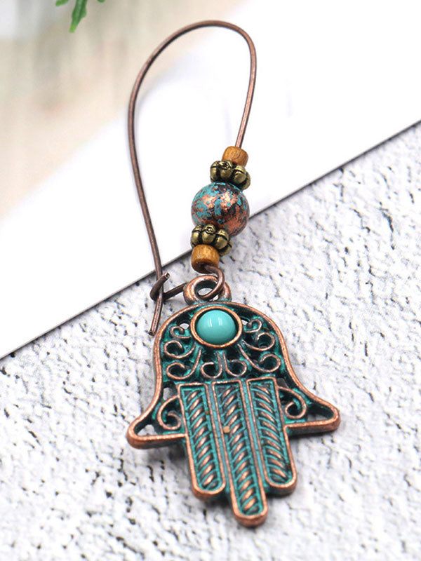 Boucles d'oreilles de présentation en croissant