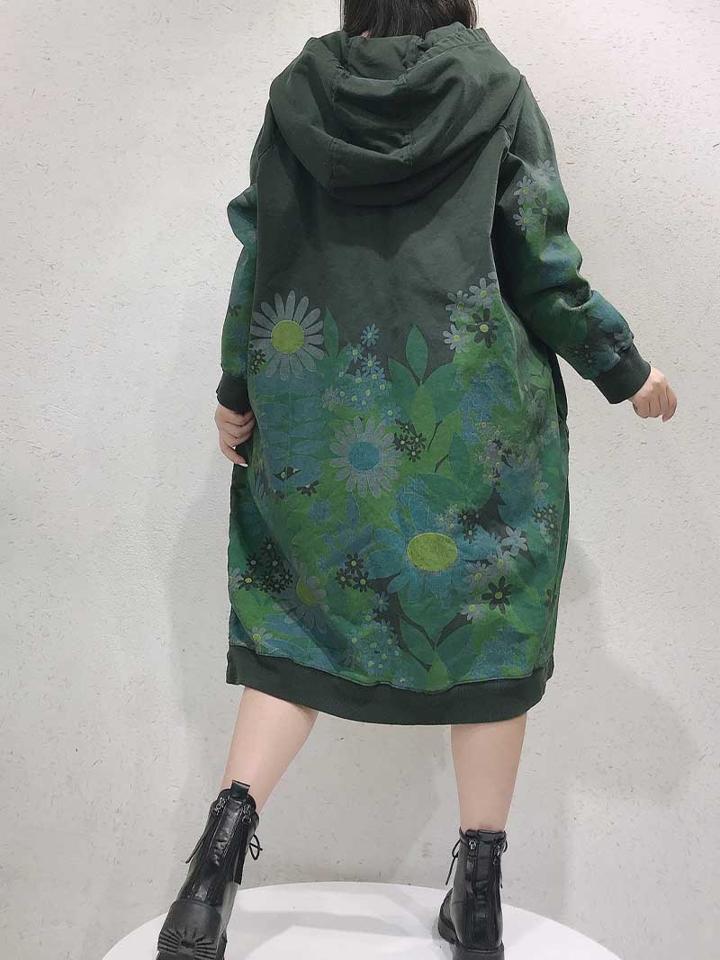 Women's Hooded Sweater Dress