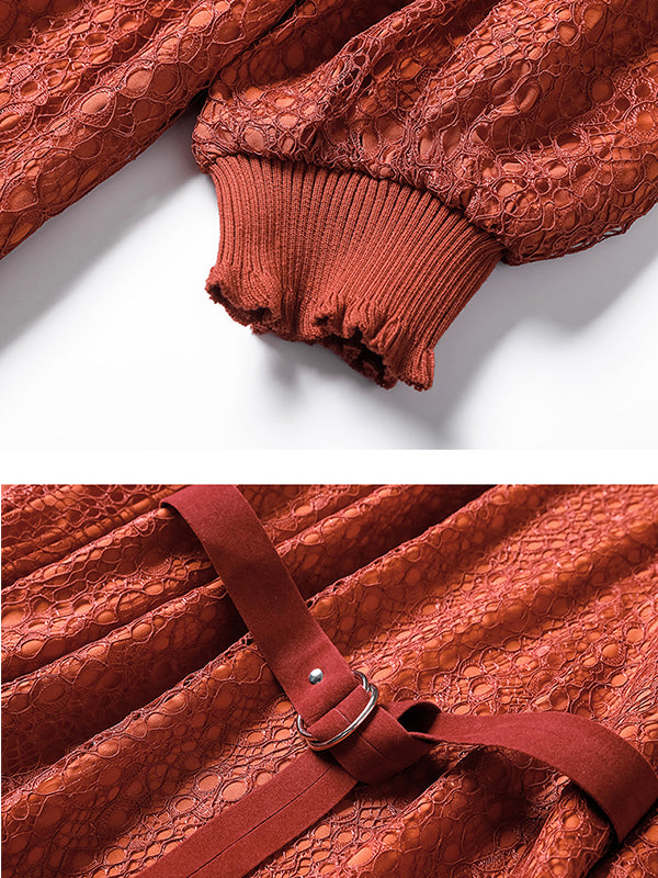 Robe en dentelle midih