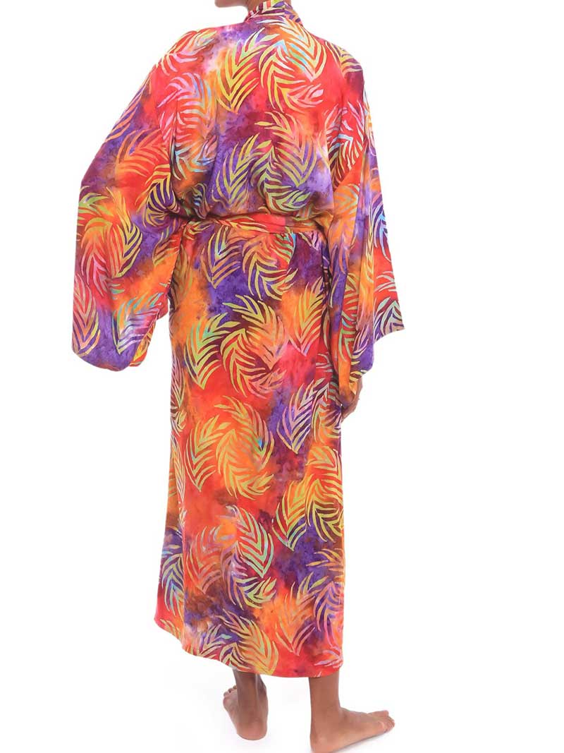 Evatrends cotton gown robe printed kimonos, Outerwear, Rayon 100%, Nightwear, long kimono, Board Sleeves, different color, loose fitting, Printed, fashionshow, kimono,