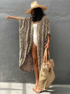 Evatrends cotton gown robe printed kimonos, Outerwear, Nightwear, Rayon, Board Sleeves, Different colors, Leopard print,