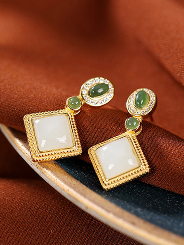 Boucles d'oreilles terreuses