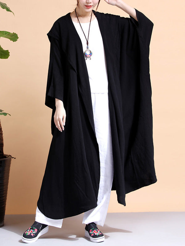 Batwing-Sheeves Cape Coat