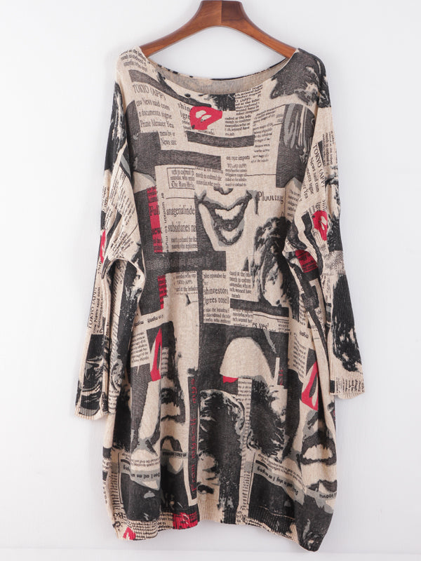 Pull d'information vintage