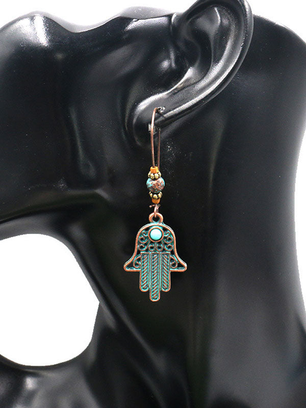 Boucles d'oreilles de présentation en croissant