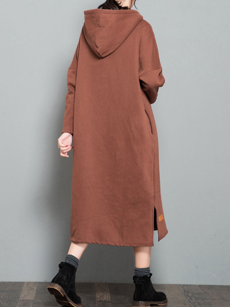 Hooded Sweater Dress for Women