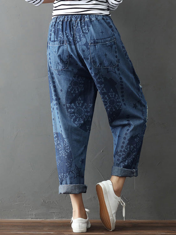 Pantalon de coton à déchirer un wow retentissant