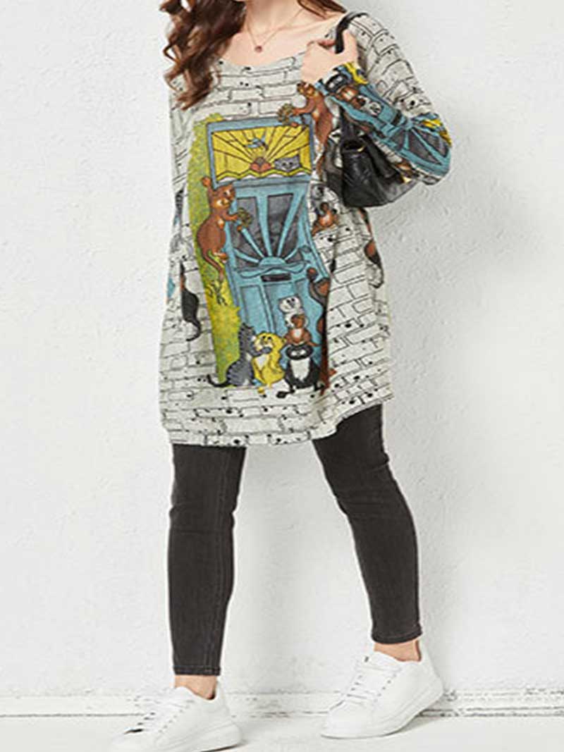 Danser dans le haut de pull d'hiver