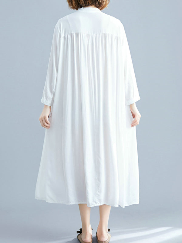 Elle est toute robe de chemise midi tiki