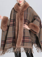 Cardigan de pescoço de borda de borda extravagante