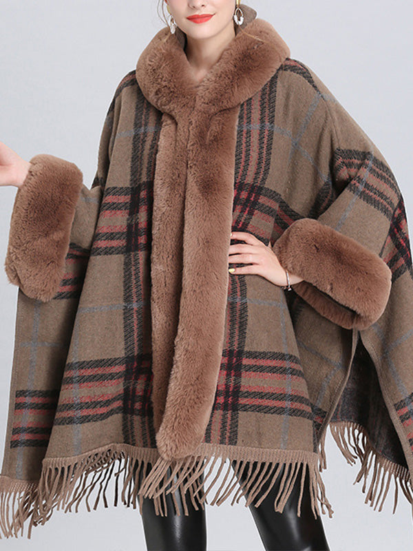 Frontière extravagante Border Flully Neck Cape Cardigan