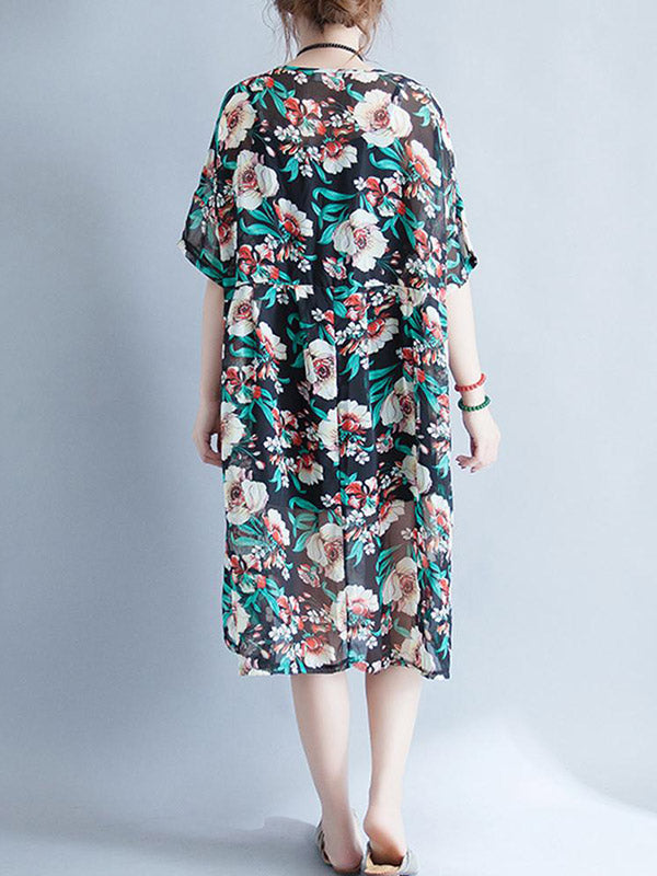 Joy Floral Smock Robe