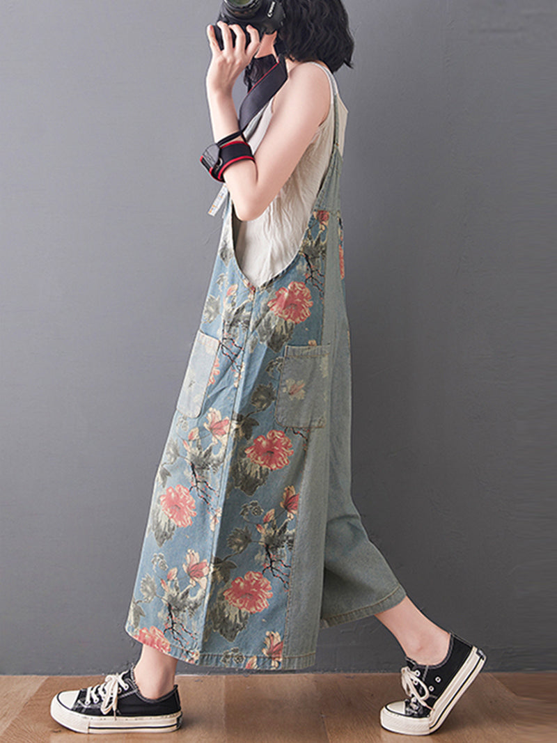 Sleeveless Denim Dungaree