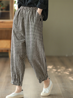 Pantalones inferiores Pantalones inferiores Pantalones de pantalones del Harema Casual de la cintura elástica para mujeres