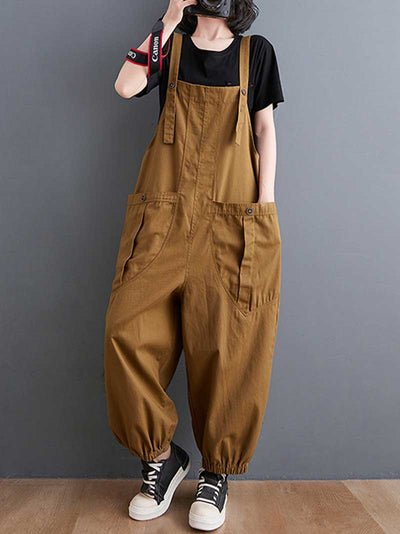 Cotton Nine-Point Pants Overall Dungaree